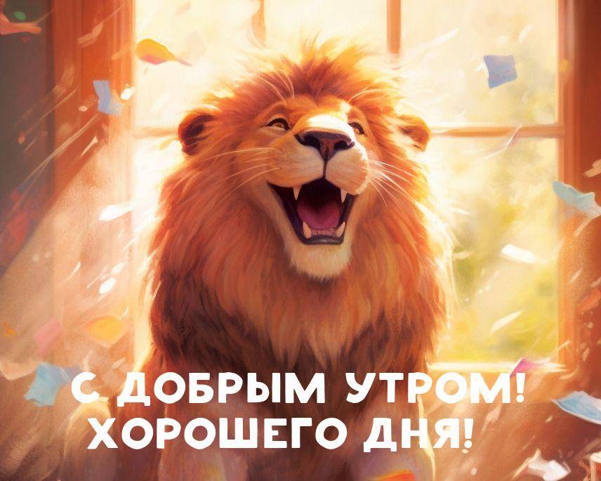Изображение льва с открытым ртом