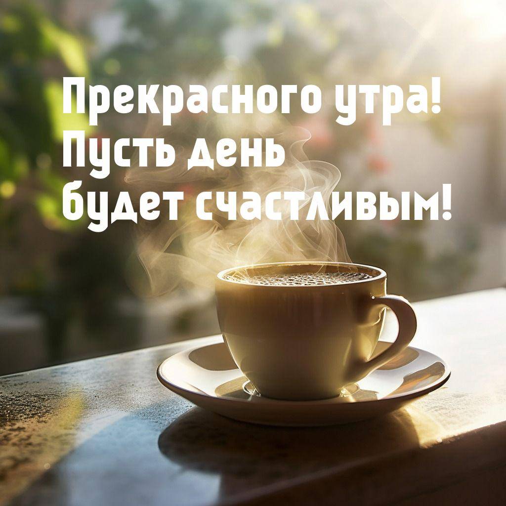Кружка горячего кофе на подоконнике, пар утром