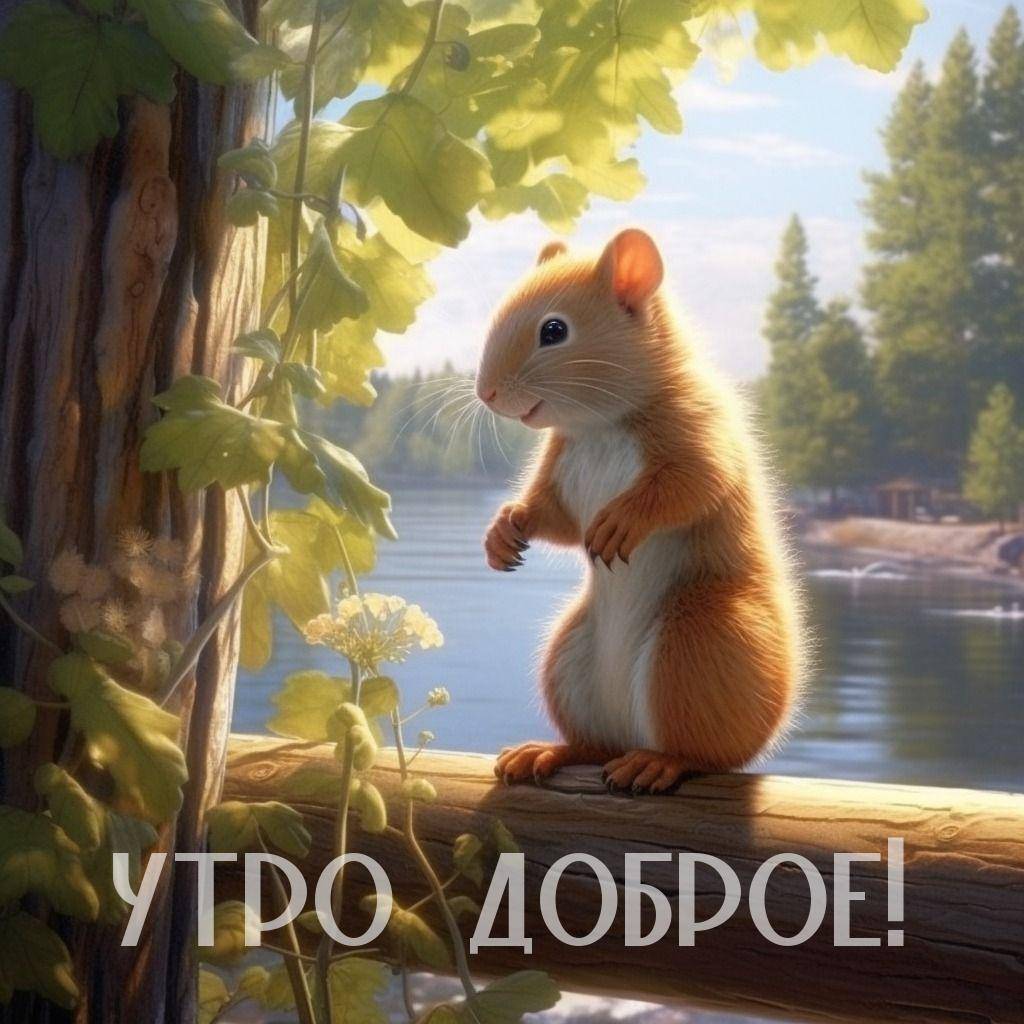 Милый белка на ветке дерева среди зеленых листьев