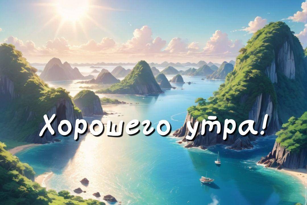 Яхта у скалистых островов на море