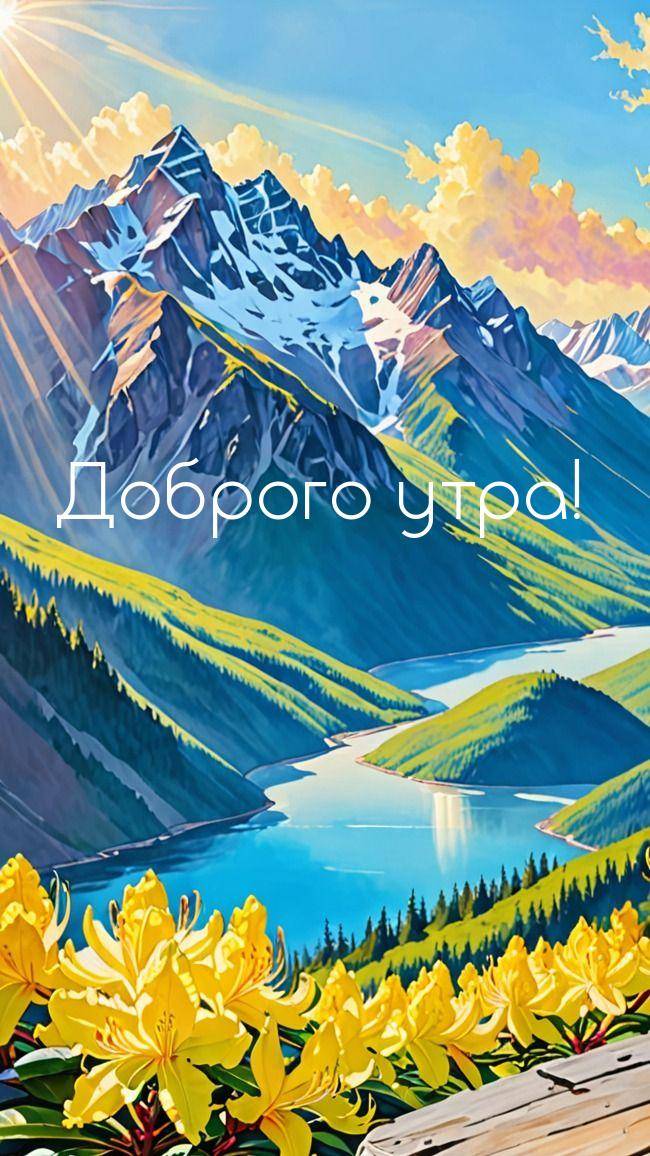 Живописный вид на горы и озеро, окруженное лесом